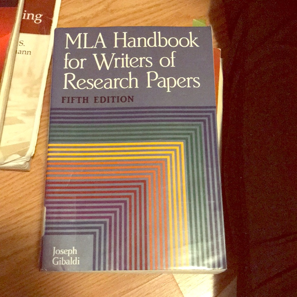 MLA Handbook for Research Papers 5th Ed